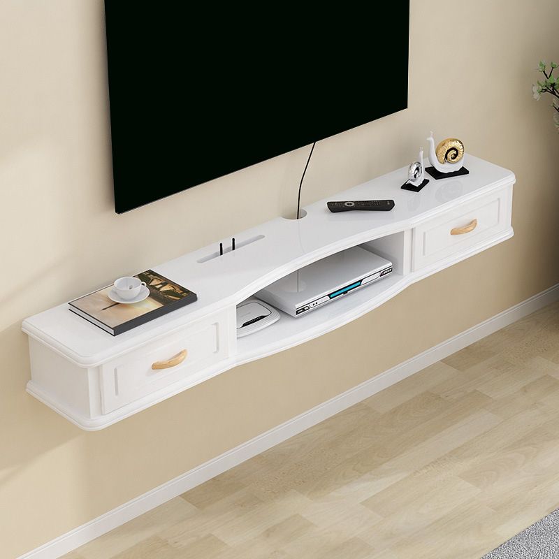 Modern TV Media Stand Engineered Wood Wall-mounted TV Stand Console with Cabinet