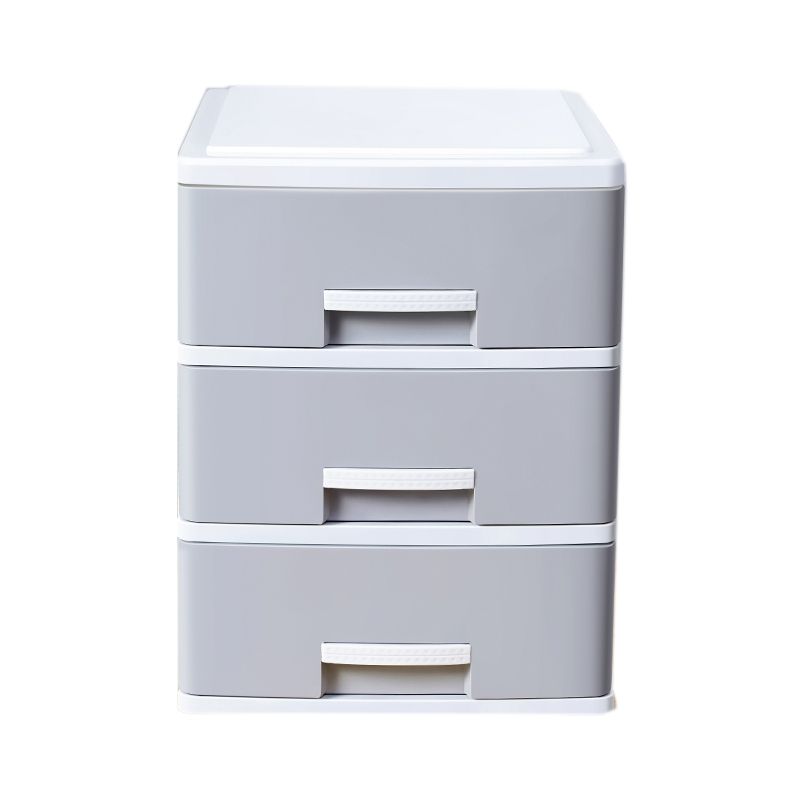 Modern Filing Cabinet Plastic Vertical File Cabinet with Drawers for Home Office