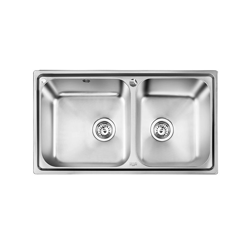 Classic Style Kitchen Sink Stainless Steel 1 Holes Kitchen Sink with Drain Strainer Kit