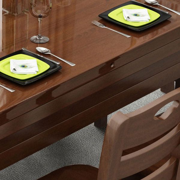 Dining Room Dinner Table 4 Legs Rubberwood Round Dining Table