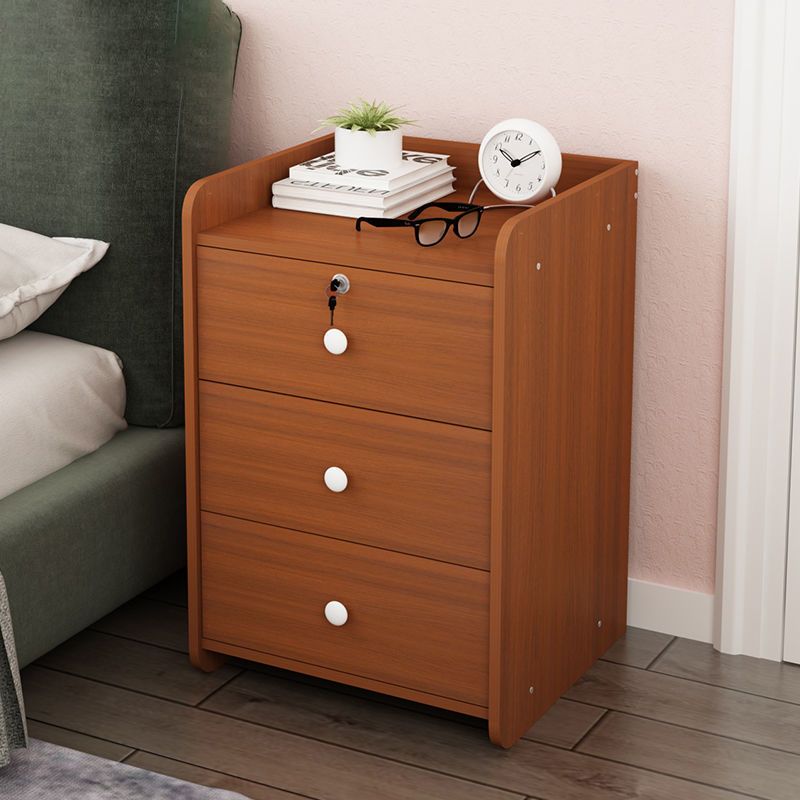 Modern Nightstand Wooden Night Table with Drawers for Bedroom