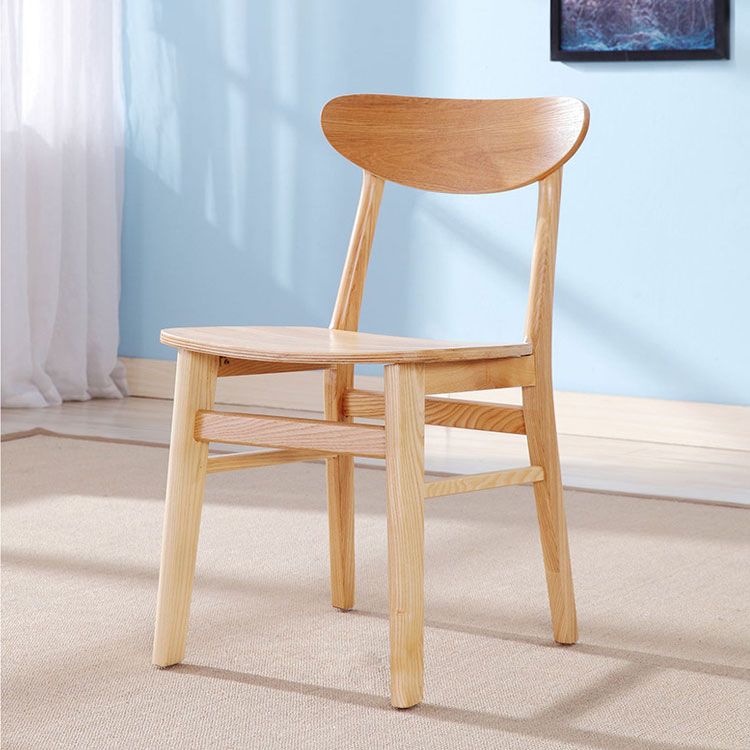 Contemporary Style Chairs Armless Chairs for Kitchen with Wood Legs