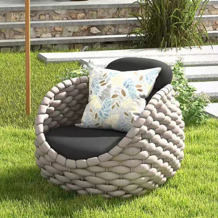 Metal Outdoor Patio Fade Resistant Sofa Patio Sofa  with Cushions