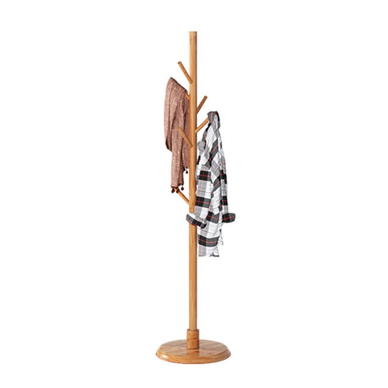 Modern Coat Hangers Free Standing Wooden Coat Rack with Coat Hooks