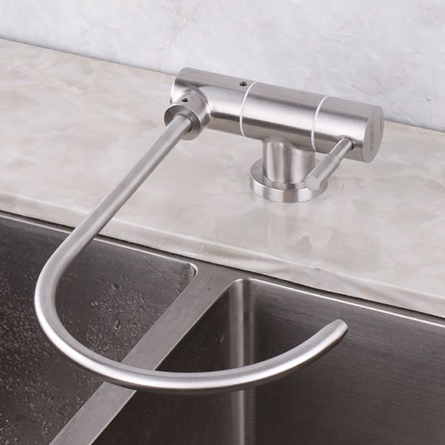 Modern Kitchen Faucet 1-Handle Bar Faucet without Soap Dispenser