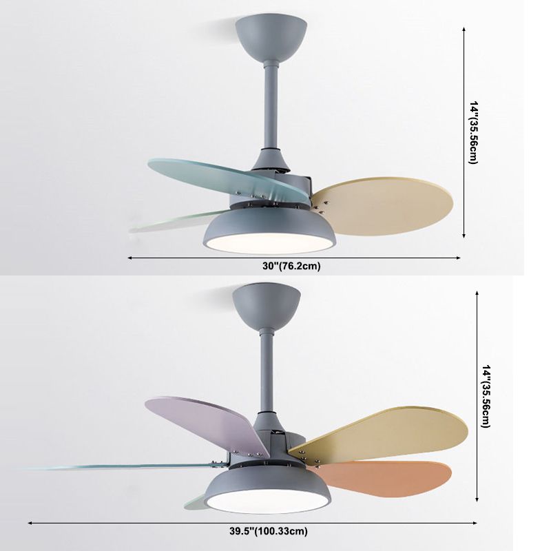 Éclairage de ventilateur suspendu rond