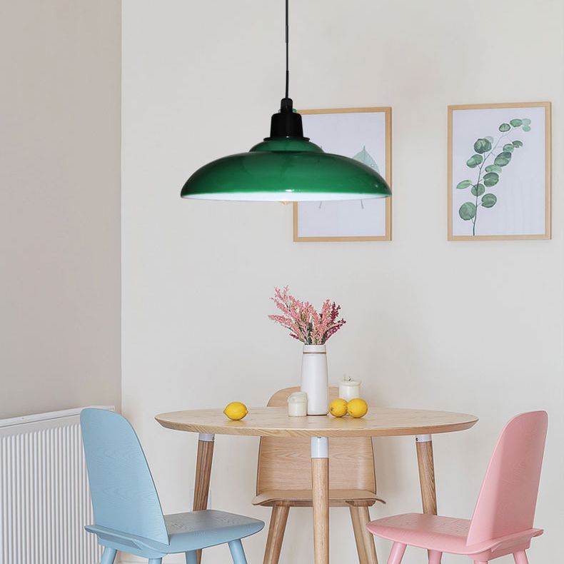 Apparecchio di illuminazione a sospensione ombreggiata in metallo Sala da pranzo industriale