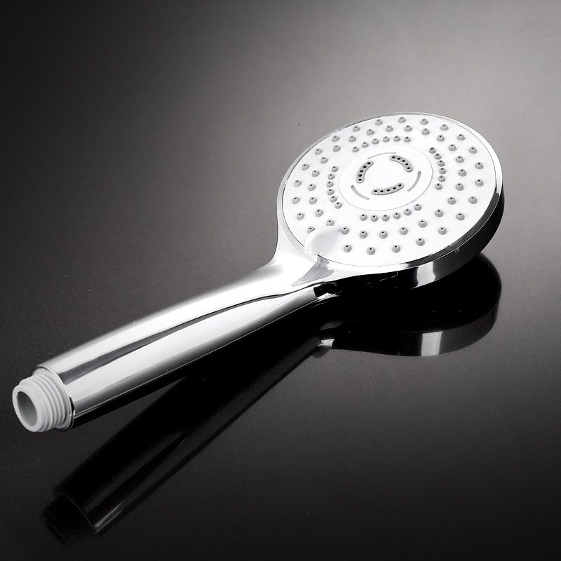 Contemporary Handheld Shower Head Adjustable Spray Pattern Silver Shower Head