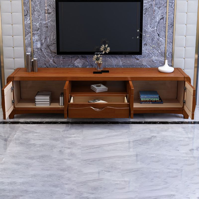 Solid Wood TV Media Stand Traditional TV Console for Living Room