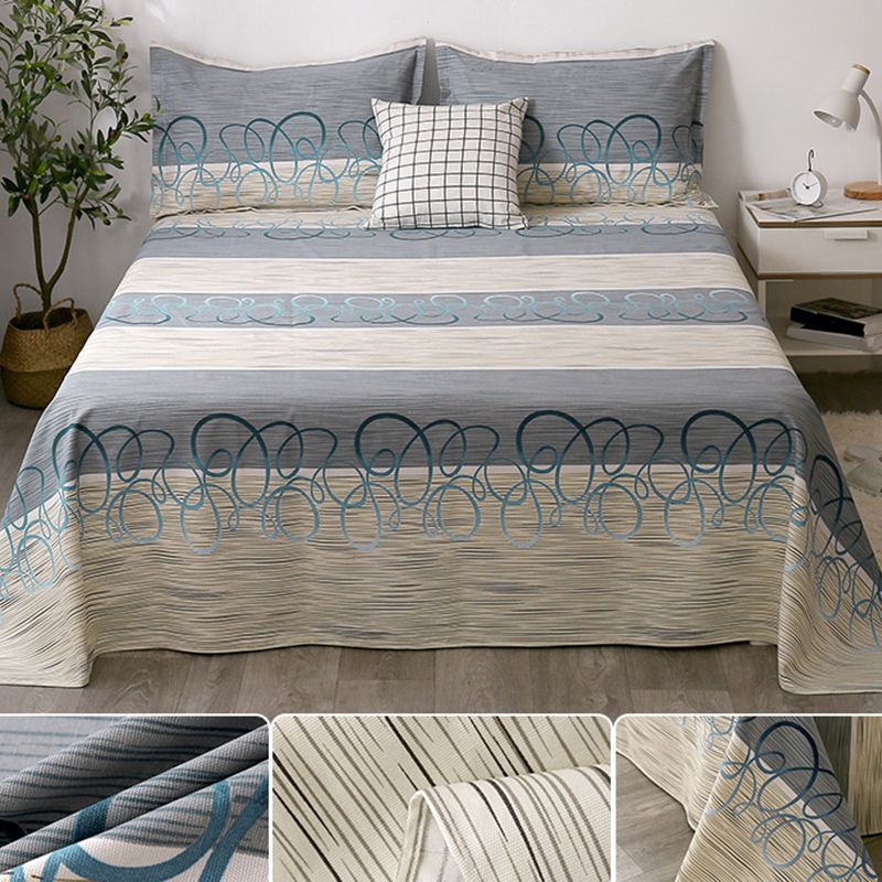 Cotton Pillowcase Bed Sheet Set Home Simple Bedroom Bed Sheet