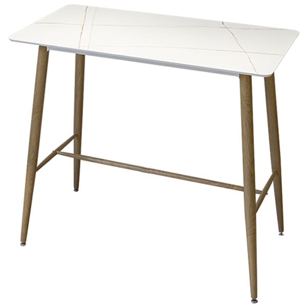 Contemporary Rectangle Table Dining Bar Counter Table for Kitchen