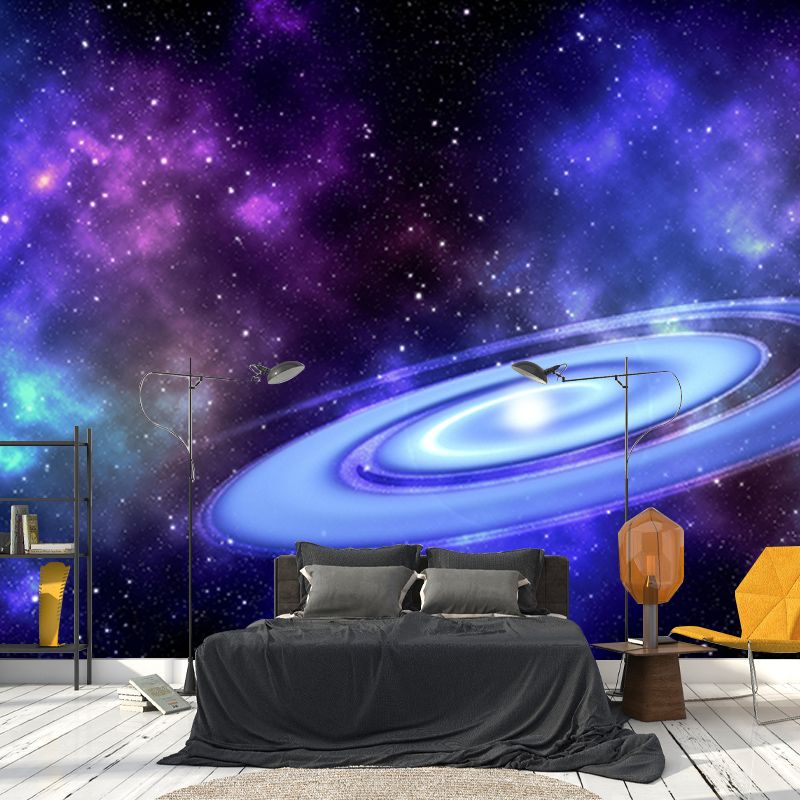 Mildew Resistant Universe Wall Mural Wallpaper Eco-friendly for Room