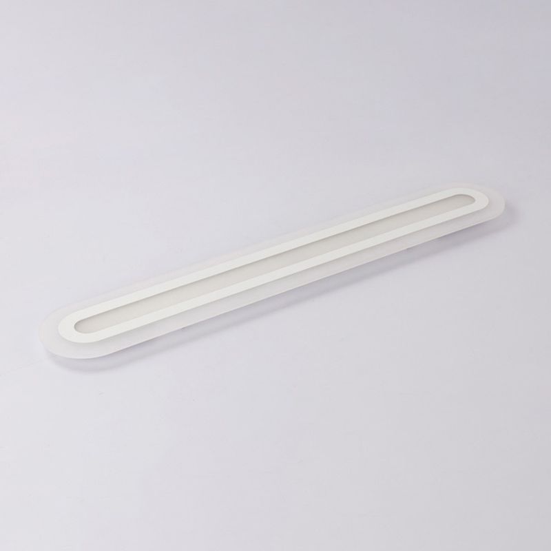 Minimalismus Acryl LED Flush Deckenleuchte mit weißer Beleuchtung Linearer Flushmount Beleuchtung