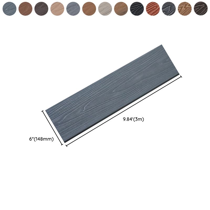 Rectangular Wood Deck/Patio Flooring Tiles Nailed Installation for Outdoor Flooring