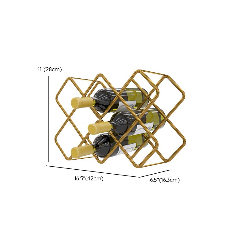 Modern Wine Bottle & Glass Rack Metal Wine Holder for Kitchen