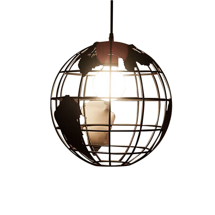 3 luces Globe Light Pendse de estilo industrial de metal para restaurante para restaurante