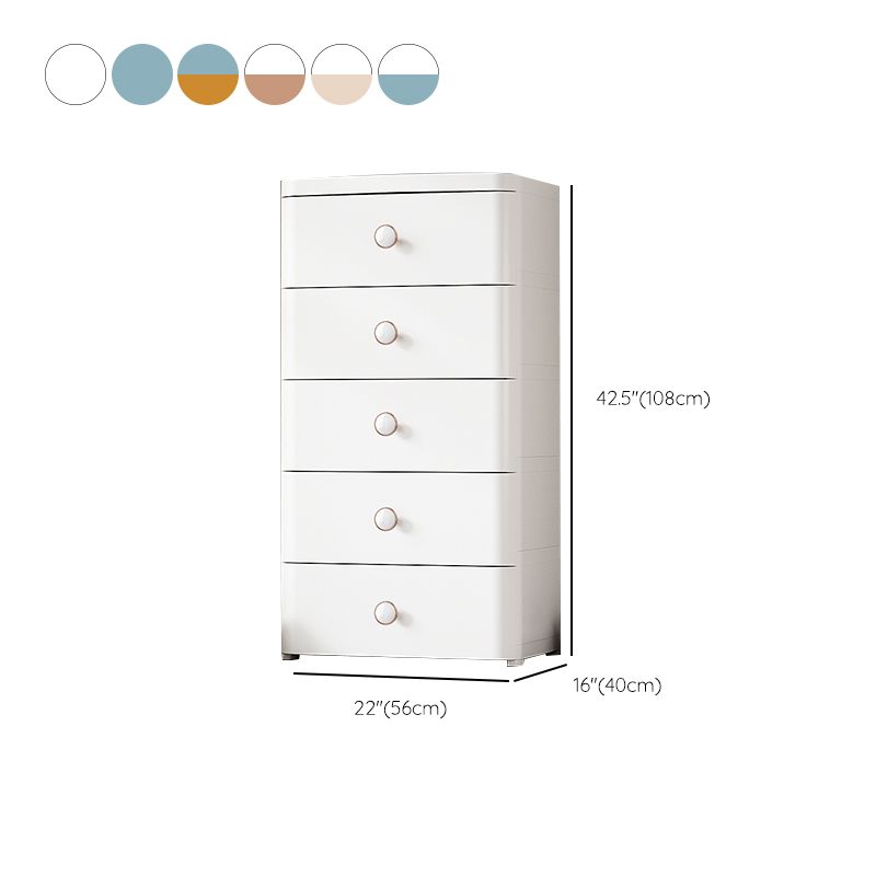 5-drawer Wardrobe Armoire Contemporary Plastic Wardrobe Closet