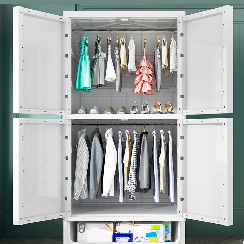 Wardrobe Armoire Plastic Contemporary Wardrobe Closet with Drawers