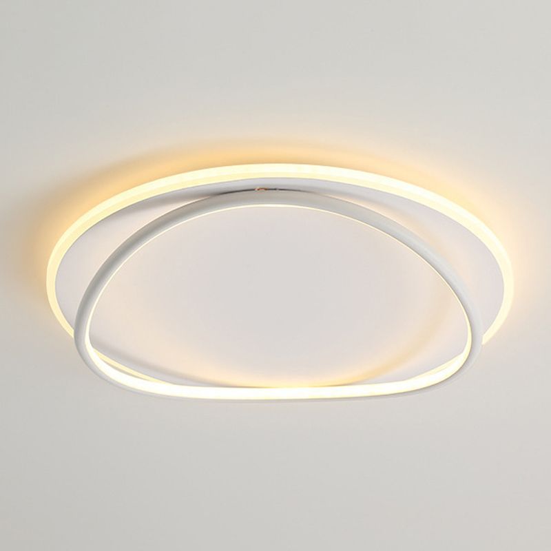 Contemporary Flush Mount Lighting LED White Ceiling Light for Room