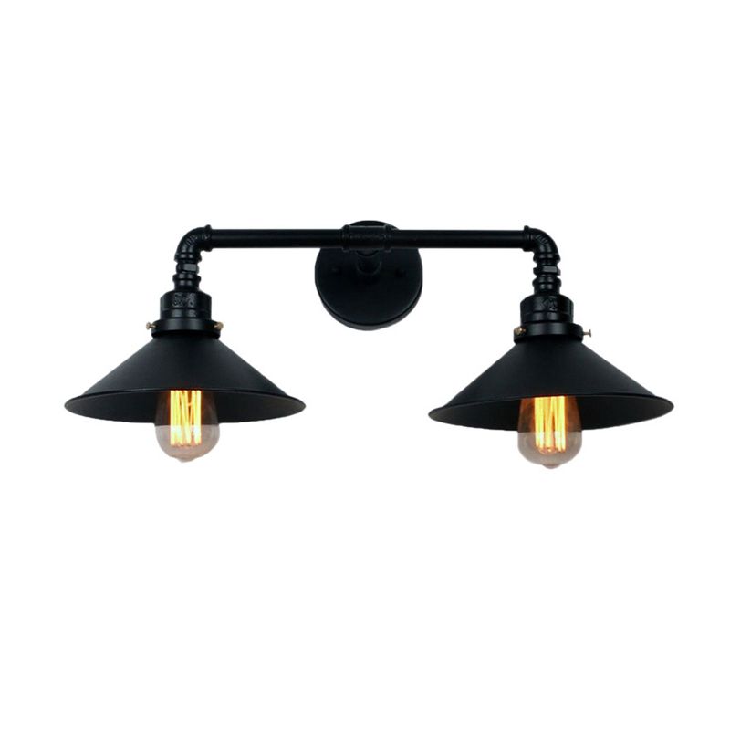 Industrial Cone Shape Wall Mount Light Fixture Sconce Lamp for Wash Room