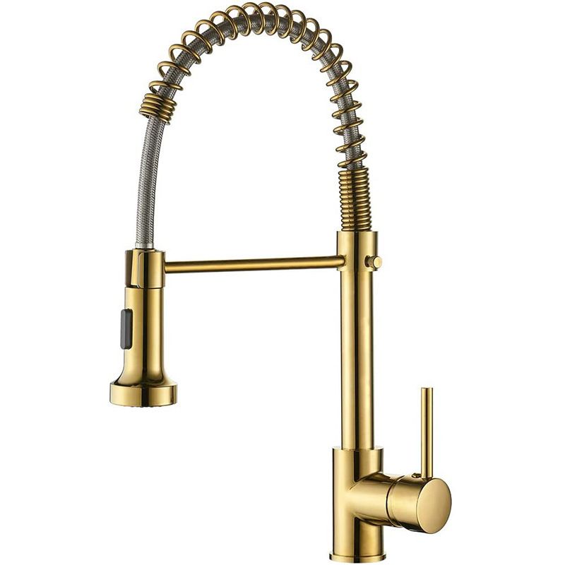 Modern Farmhouse Faucet Spring Spout Water Filler One Handle High Arch Kitchen Faucet