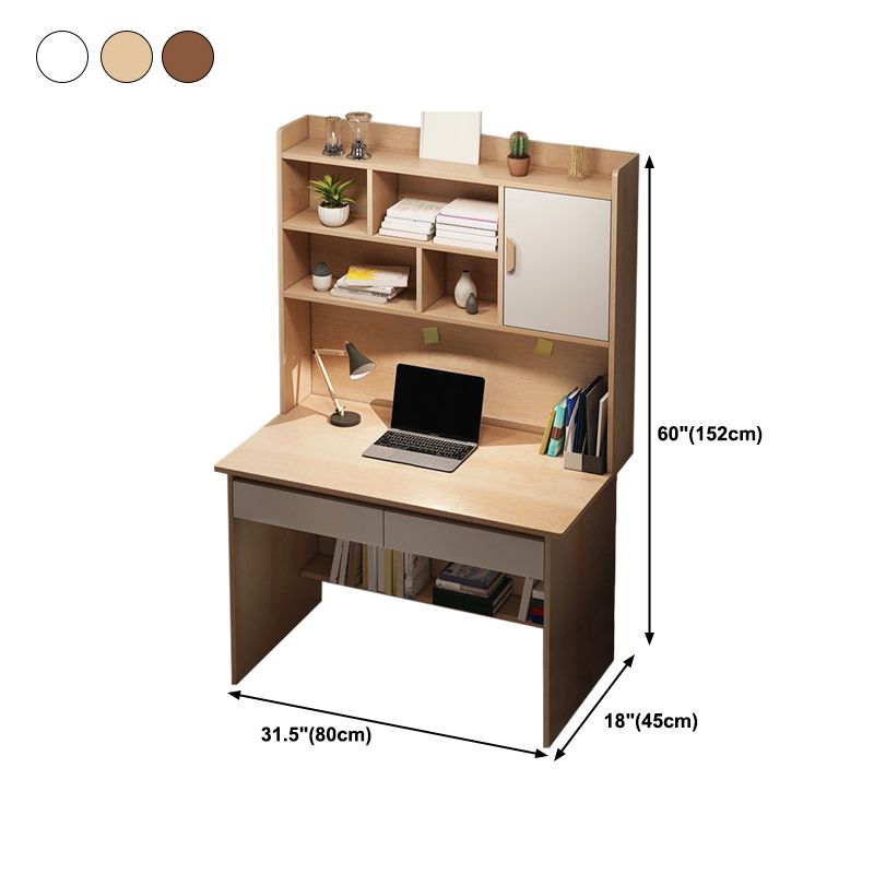 Rectangular Home Credenza Desk Contemporary Wood Writing Desk