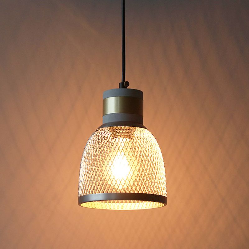 Geometric Shade Hanging Lighting Industrial Style Metal Light Pendant Lamp for Shop