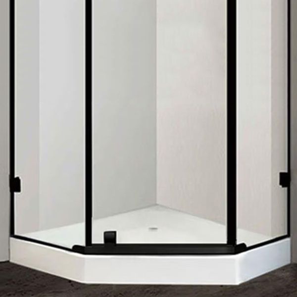 Neo-Angle Clear Shower Enclosure Corner Shower Stall with Header