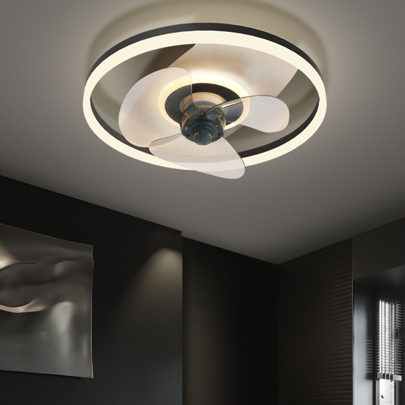 Simplicité du plafond en forme d'anneau éclairage en acrylique LED chambre semi-rince