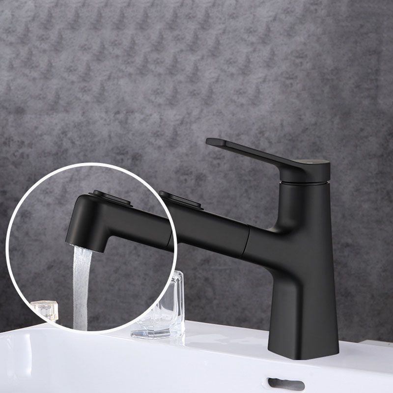 Contemporary Vessel Faucet Metal Single Handle Low Arc Vessel Faucet for Bathroom