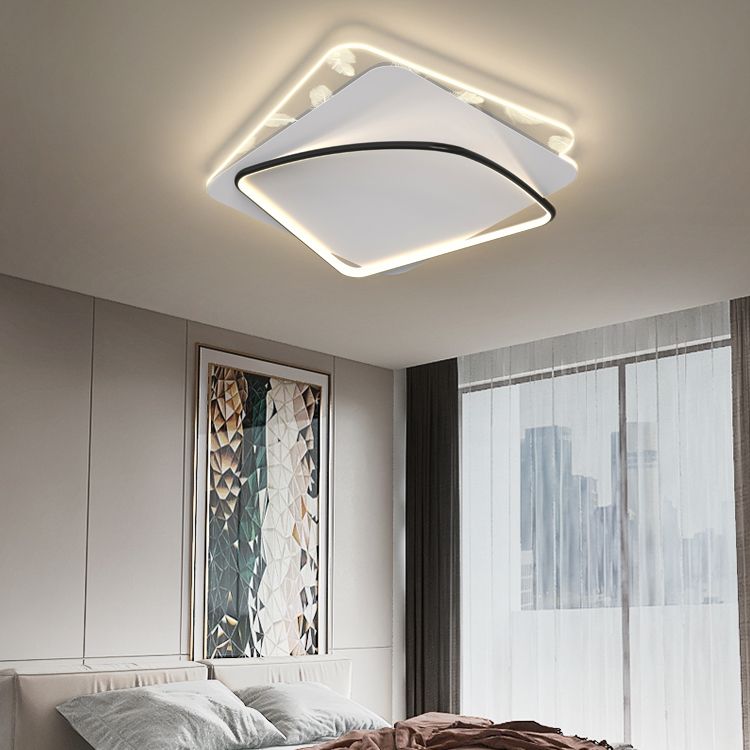 2 Light Ceiling Lamp Modern Style Metal Ceiling Lighting for Dining Room