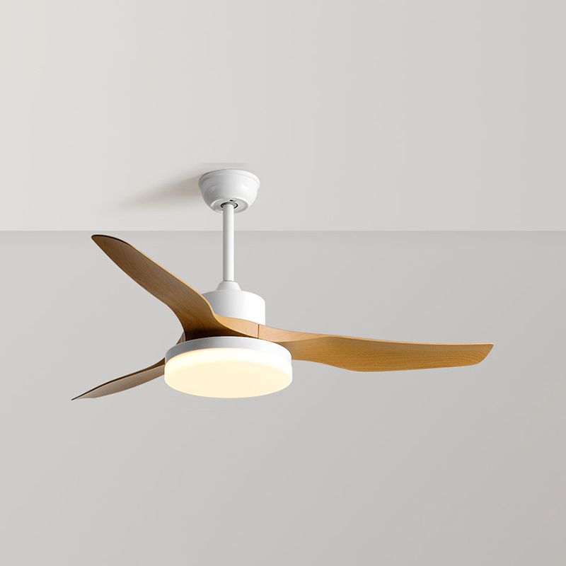 Nordic Style 3-Blade Metal Ceiling Fan Lighting for Dining Room