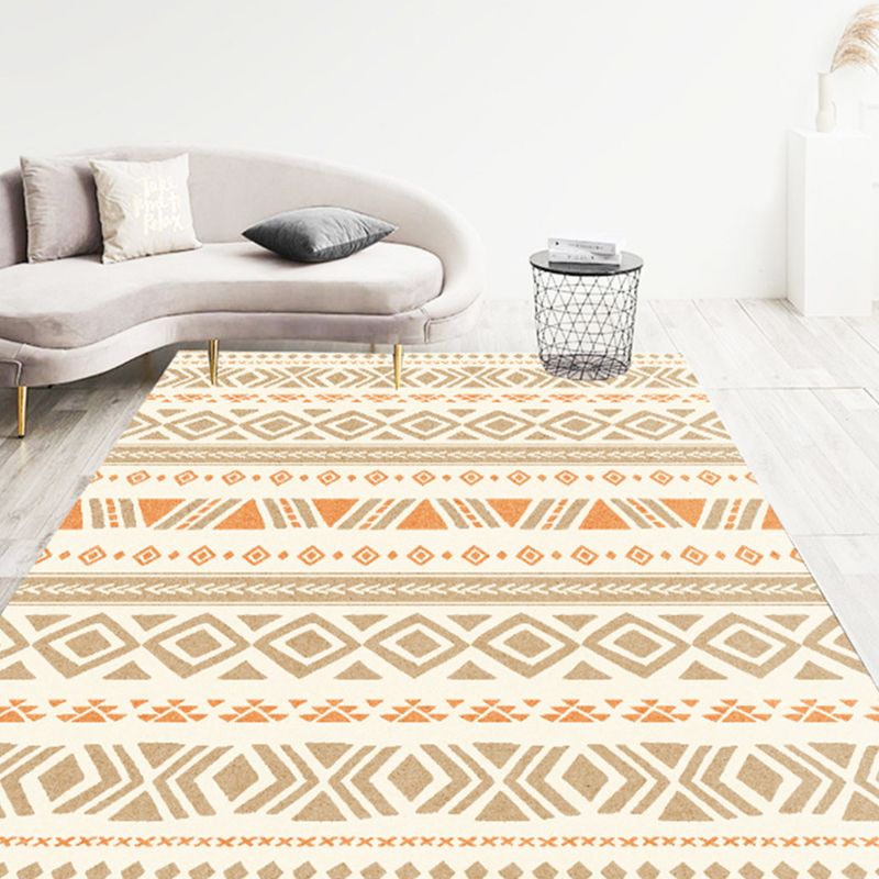 Traditional Tribal Pattern Area Rug Olden Americana Polyester Carpet Friendly Washable Indoor Carpet for Home Decor