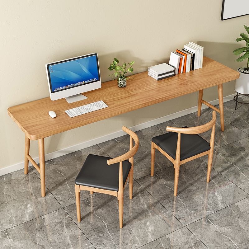 Modern Style Wooden Office Desk H-Shape Base Writing Desk for Home