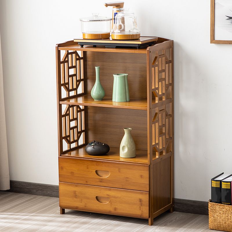 Contemporary Sideboard Cabinet Bamboo Sideboard with Drawers for Kitchen