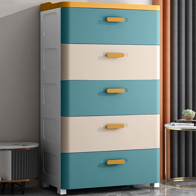 Nordic Vertical Kids Furniture Plastic Nursery Dresser for Bedroom