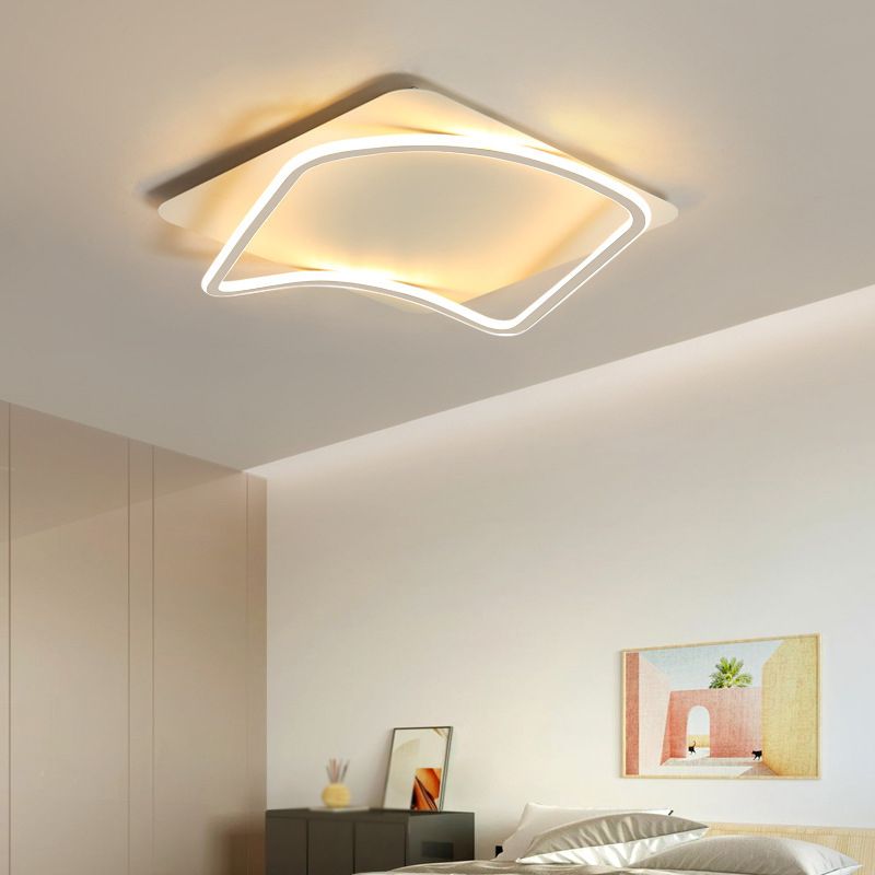 Modernism LED White Ceiling Light Flush Mount Lighting for Kitchen Home