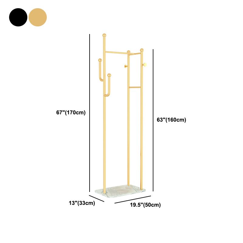 Industrial Hall Stand Hooks and Storage Basket Metal Entryway Kit