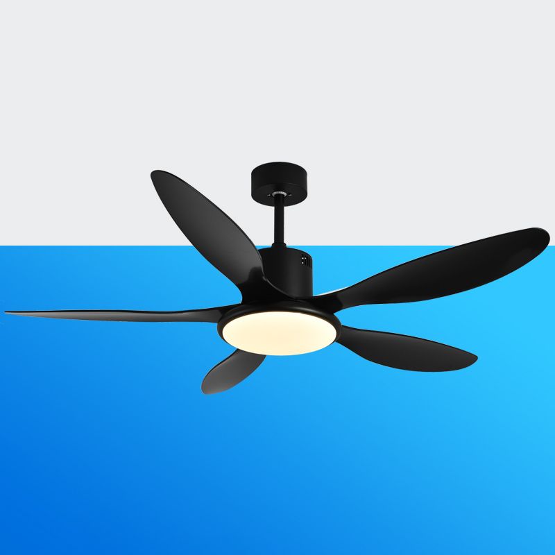 Minimalism LED Ceiling Fan 5-Blade Fan Lighting for Dining Room