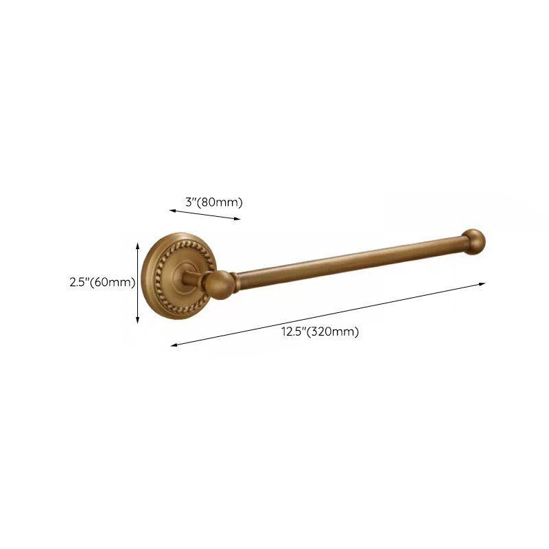 5-Piece Traditional Bathroom Accessory As Individual Or As a Set in Brushed Brass