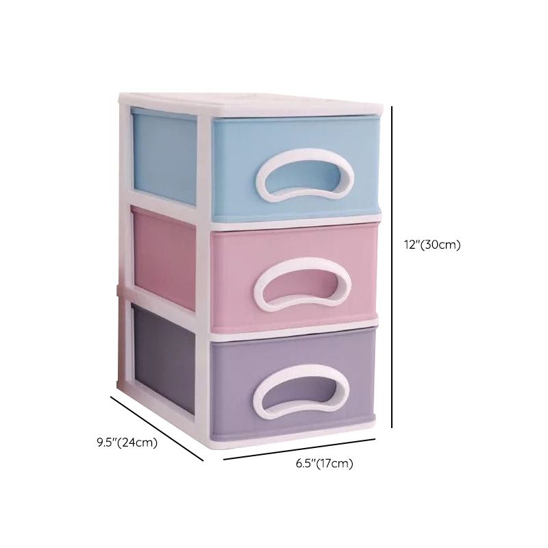 File Cabinet Plastic Lateral Modern Filing Cabinet with Drawers for Home or Office