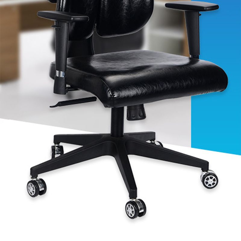 Modern Desk Chair Leather Executive Chair High-Back Chair with Wheels