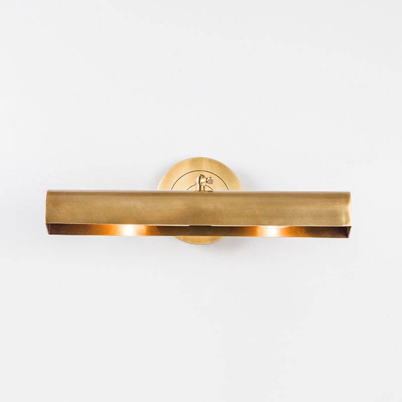 Brass Finish 2-Light Modernism Bathroom Vanity Light LED Bath Bar