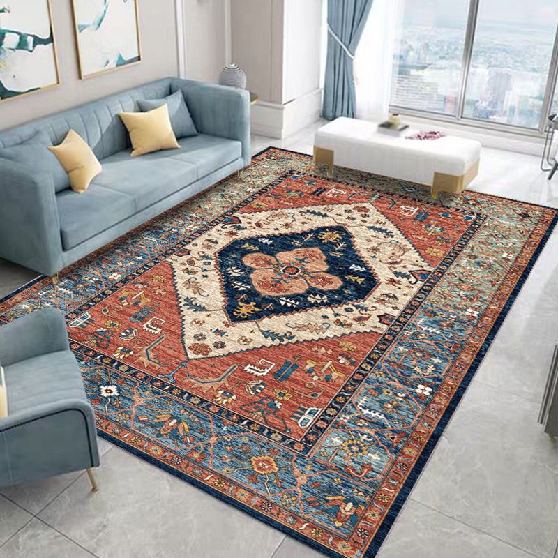 Alfombra tradicional hermosa alfombra resistente a manchas de alfombra multicolores multicolores para sala de estar para sala de estar