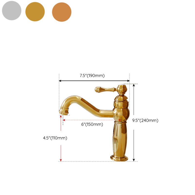 Deck Mounted Copper Roman Tub Faucet Low Arc Rotatable Roman Tub Faucet Set