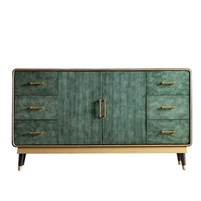 Solid Wood Chest with Metal Legs Chest with Drawers for Bedroom