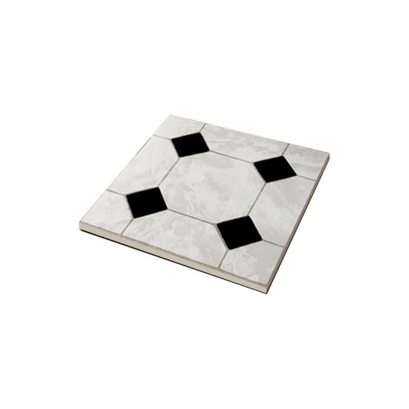 Modern Stone Look Plastic Floor Water Resistant Square Edge Floor Tiles