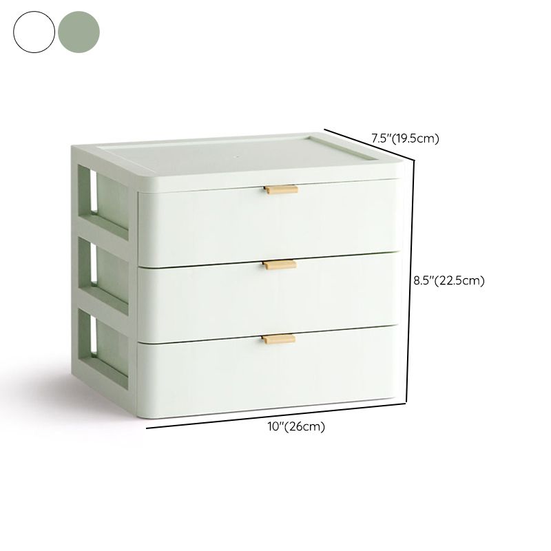 Modern File Cabinet Solid Color Plastic Filing Cabinet for Home Office