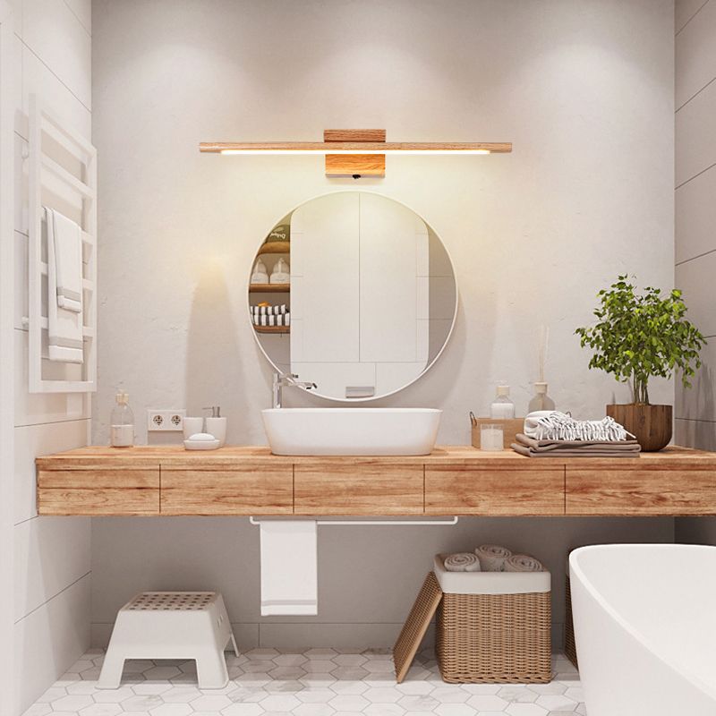 Modernism Bath Bar Vanity Lighting LED Wood Light for Bathroom