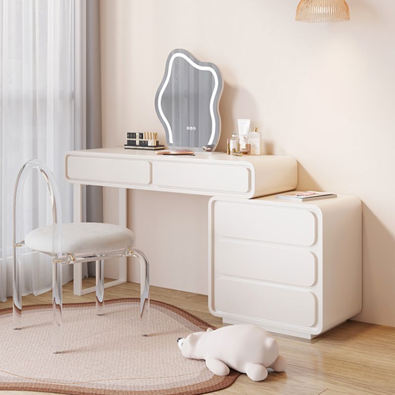 Modern with Drawer Wooden Bedroom Lighted Mirror Make-up Vanity